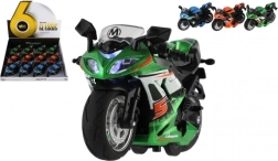 Závodní motorka na zpětné natažení se světlem a zvukem