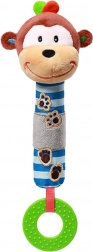 plyšová pískací hračka s kousátkem BABY ONO opička