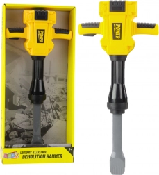 Dětské demoliční kladivo se světly, zvuky a vibracemi – žluté