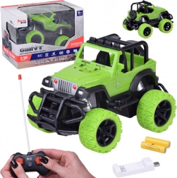 RC terénní auto 1:36 zelené s LED