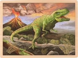 Dřevěné puzzle T-Rex od Goki