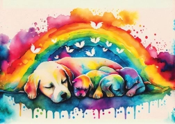 YAZZ puzzle štěňátka 1000 dílků