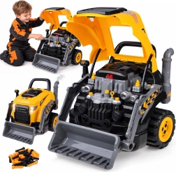 Interaktivní buldozer s dílnou malého mechanika