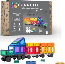 Connetix Rainbow Transport Pack magnetická stavebnice 50 dílů