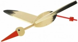 Dřevěná závěsná dekorace Čáp velký do dětského pokoje