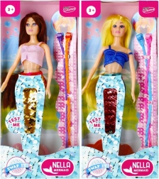 Panenka mořská víla s flitrovým ocasem 30 cm