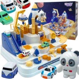 Interaktivní autíčková dráha Kosmické dobrodružství Panda