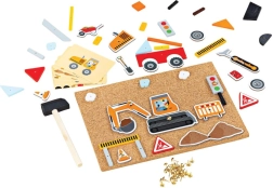 Bigjigs Toys kreativní zatloukací hra doprava