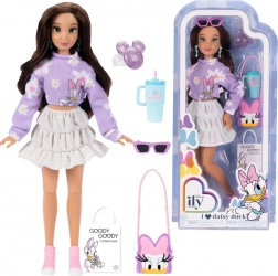 Disney ily 4ever módní panenka inspirovaná DAISY DUCK s doplňky 30 cm
