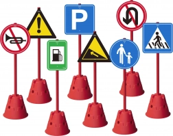 Zábavný set velkých dopravních značek Classic World