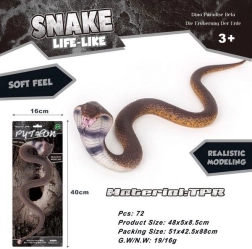 Gumový had kobra 48 cm