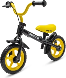 Dětské odrážedlo s brzdou BABY MIX Traveller černé