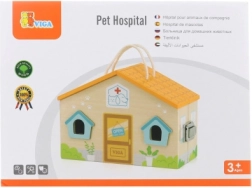 Dřevěná Klinika pro Zvířata VIGA Hračka