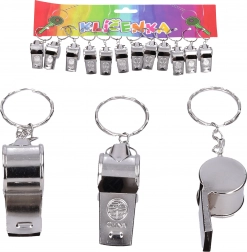Klíčenka s píšťalkou 4 cm