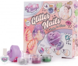 Sada třpytivých nehtů Love and Hugs