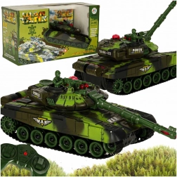 RC tank na dálkové ovládání 2.4 GHz – lesní kamufláž