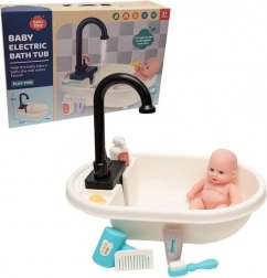 Vanička pro panenku s funkční sprchou a doplňky