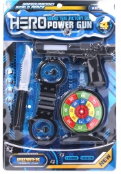 Policejní set s efekty pistole