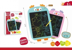 LCD tabulka na psaní Sovička růžová