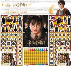 Samolepkový set s omalovánkami a voskovkami Harry Potter