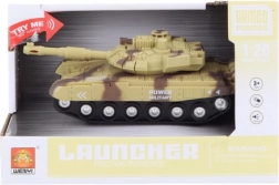 Tank béžový na baterie se světly a zvuky