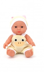 Panenka pro děti s měkkým tělíčkem a eko oblečením