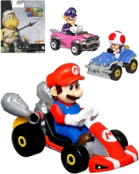 Mattel Hot Wheels Mario Kart kovové autíčko s figurkou - 1 kus