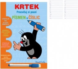 Stíratelný sešit Krtek 2 – procvičování psaní písmen a číslic