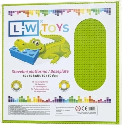 Velká stavební podložka 50×50 bodů limetková