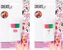 Křídy na vlasy Snails flamingo – zelená a růžová, 2 ks