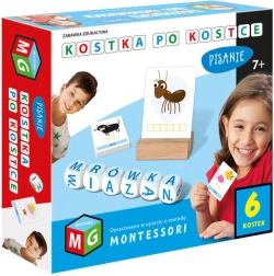 Kostka po kostce – psaní, vzdělávací hra s 6 kostkami