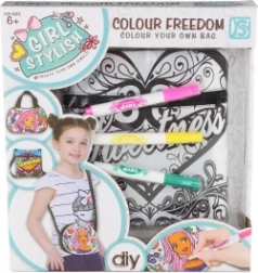 Vybarvovací taška s fixy na textil