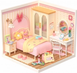 Rolife DIY domeček – ložnice s LED osvětlením, 105 dílků