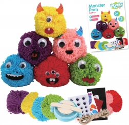 Kreativní sada na výrobu monster pompons - Woopie Art&Fun