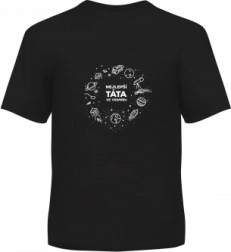 Pánské tričko Nejlepší táta ve vesmíru XXL