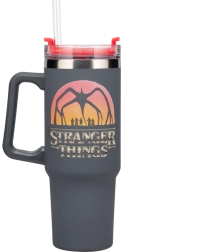 Termo tumbler Stranger Things 1200 ml s brčkem a uchem