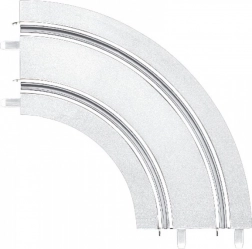 zatáčka 1/90° sníh/led pro autodráhy Carrera GO!!!, GO!!! Plus a Digital 143 (2 ks)