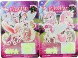 Svítící nalepovací jednorožci na zeď