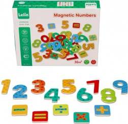 Magnetické dřevěné číslice