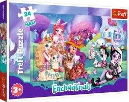 Trefl puzzle maxi ENCHANTIMALS – veselý svět, 24 dílků