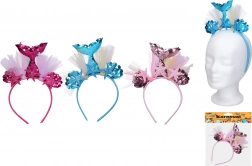 Karnevalová čelenka Mořská panna s ozdobou