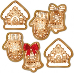 Dárkové visačky pro teenagery – pizza, sluchátka a tenisky, 6 ks