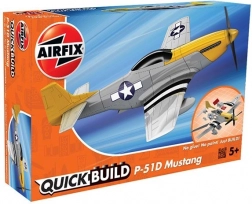 Stavebnice letadla AIRFIX QUICK BUILD Mustang P‑51D