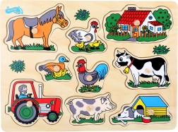 Malá noha Vkládací Puzzle Farma