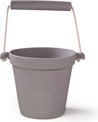 Silikonový plážový kyblíček tmavě šedý BIGJIGS TOYS