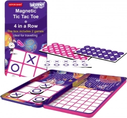 Magnetická cestovní hra Křížek a kolečko a 4 v řadě Woopie