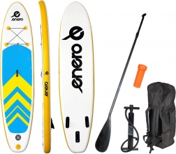 nafukovací paddleboard enero 320 × 76 × 15 cm – žluto-modro-bílý sup set