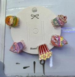 Sponky do vlasů - sladkosti, sada 5 ks