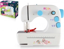 Kompaktní šicí stroj s kovovou konstrukcí a světelnými efekty