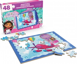 dřevěné puzzle gabby’s dollhouse 48 dílků